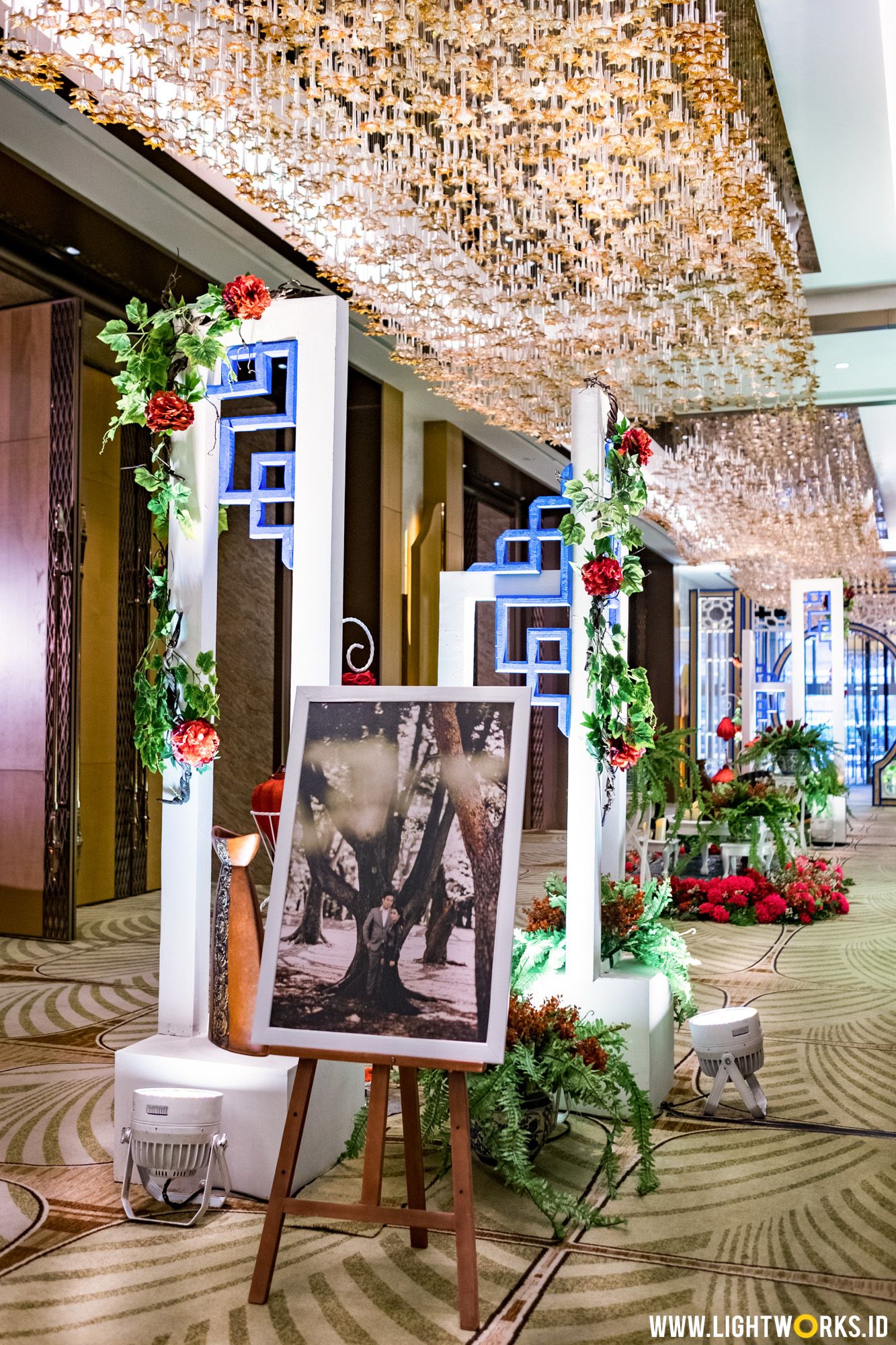 Victor and Venita’s wedding reception | Venue at The Westin Jakarta | Decoration by Azalia Decor | Organised by Jessica Boediardjo | Make up by Hendry Than | Dress by Hendy Wijaya | Suit by Wonghang Tailor | Bridesmaid’s dresses by Petite and The Buns | Lighting by Lightworks