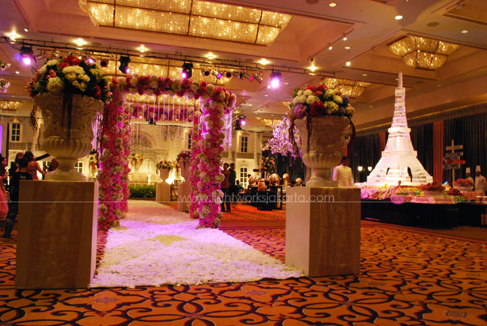 Decoration by ; Located in Four Seasons Hotel Ballroom ; Lighting supported by Lightworks