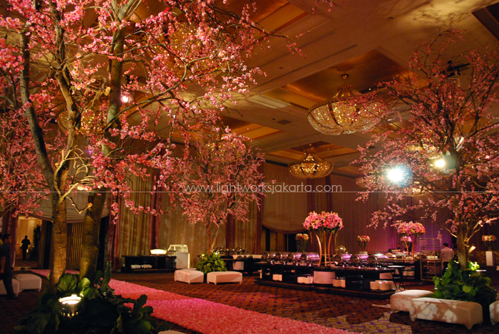 Decoration by ; Located in Mulia Hotel Ballroom ; Lighting by Lightworks