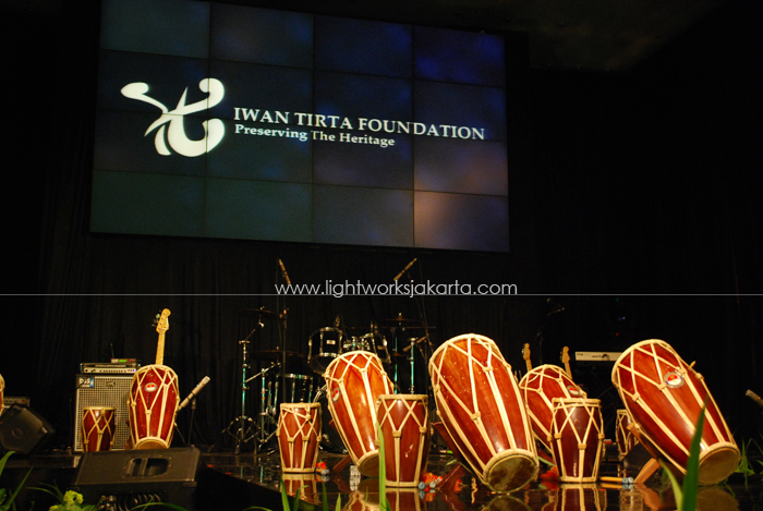 Iwan Tirta Foudation's event ; Located in Dharmawangsa Hotel ; Lighting by Lightworks