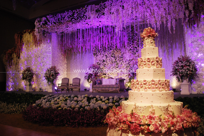 Daniel & Sheila's Wedding Reception ; Decorated by Soeryanto Decor ; Located in Ritz-Carlton Pacific Place Ballroom 1 ; Lighting by Lightworks
