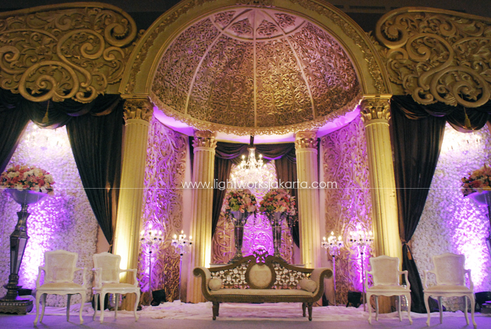 Wedding ; Decoration by Butterfly Event Styling ; Located in Ritz Carlton Boutique Pacific Place; Lighting by Lightworks