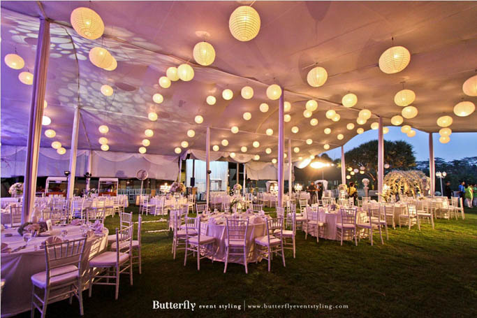 Adi & Anti's Wedding ; Decoration by Butterfly Event Styling Boutique; Located in Klub Golf Bogor Raya; Lighting by Lightworks; Photo courtesy of Billy & Steven Lim