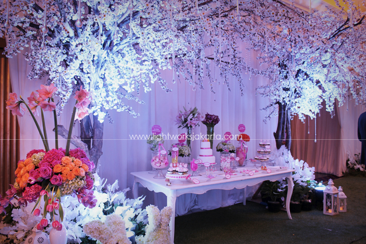 William & Felicia Wedding ; Decorated by Lotus Design; Located in Mulia Hotel; Lighting by Lightworks