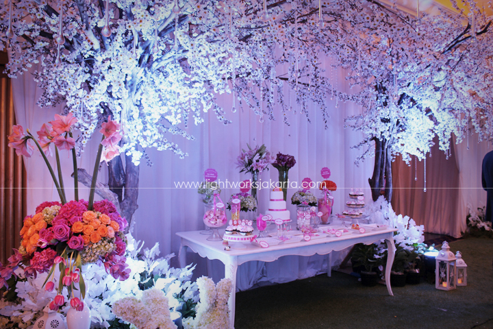 William & Felicia Wedding ; Decorated by Lotus Design; Located in Mulia Hotel; Lighting by Lightworks
