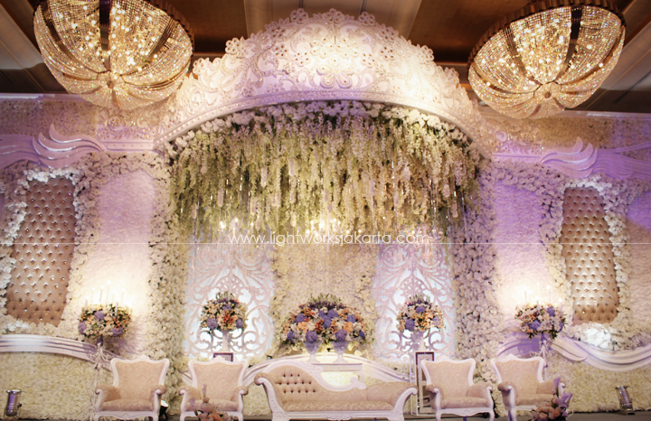 Decorated by Grasida Design; Located in Grand Ballroom Mulia Hotel; Lighting by Lightworks