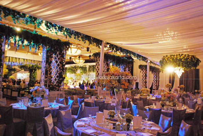 Enrico & Henny's Wedding ; Nefi Decoration ; Located in The Grand Ballroom Hotel Mulia; Lighting by Lightworks