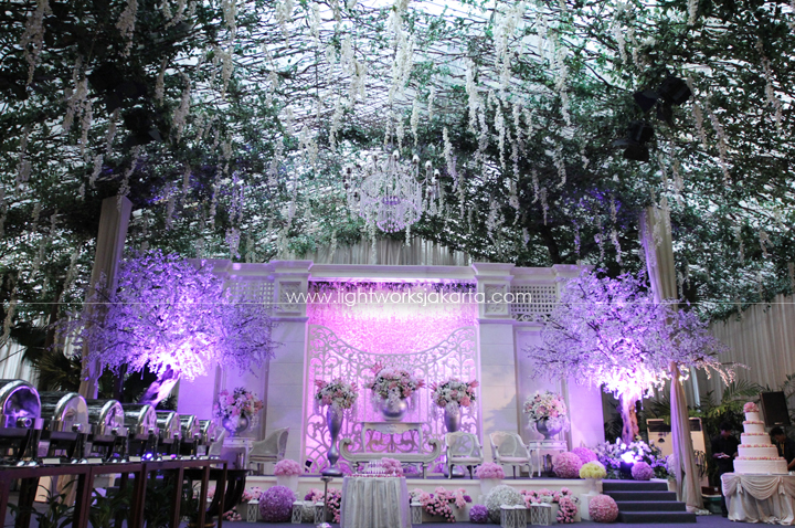 Steven & Catherine's Wedding ; Decorated by Lotus Design; Located in  Dharmawangsa Hotel; Lighting by Lightworks