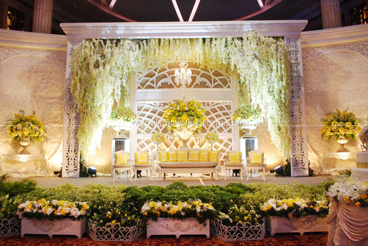 Aswin & Caroline's Wedding; Decorated by Nefi Decor; Located in Bali Room - Kempinski Hotel; Lighting by Lightworks