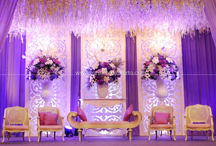 AlfSyahrul & Nelly's Wedding ; Decorated by Lotus Design; Located in Sahid Hotel; Lighting by Lightworks