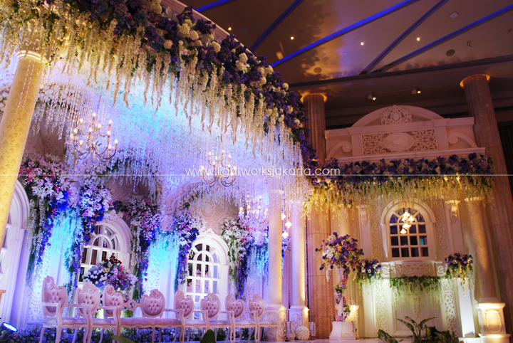 Rudi & Camelia's Wedding ; Decorated by Dawud Daun Decoration; Located in Bali Room - Kempinski Hotel; Lighting by Lightworks