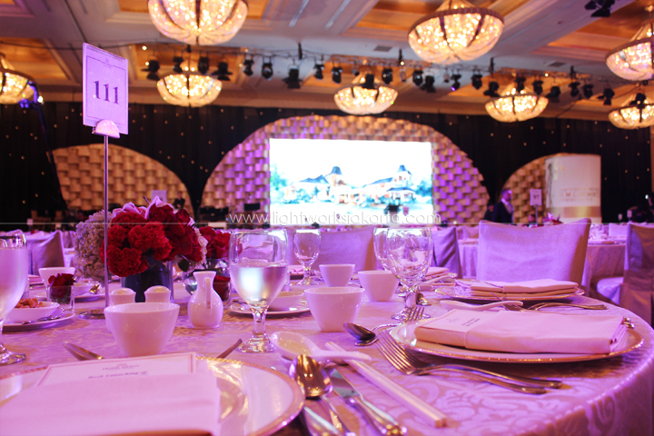 H.M. Lukminto's Book Launching ; Located in Hotel Mulia; Lighting by Lightworks