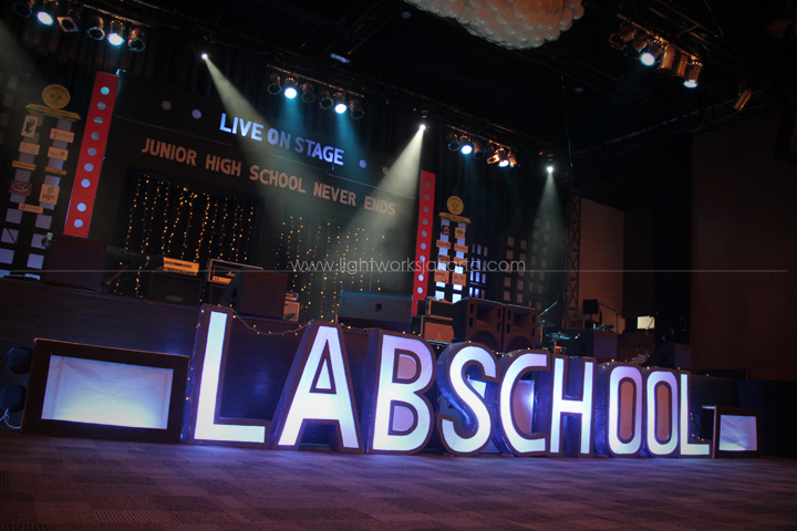 Labschool's Farewell Party; Located in Upperroom Jakarta; Lighting by Lightworks