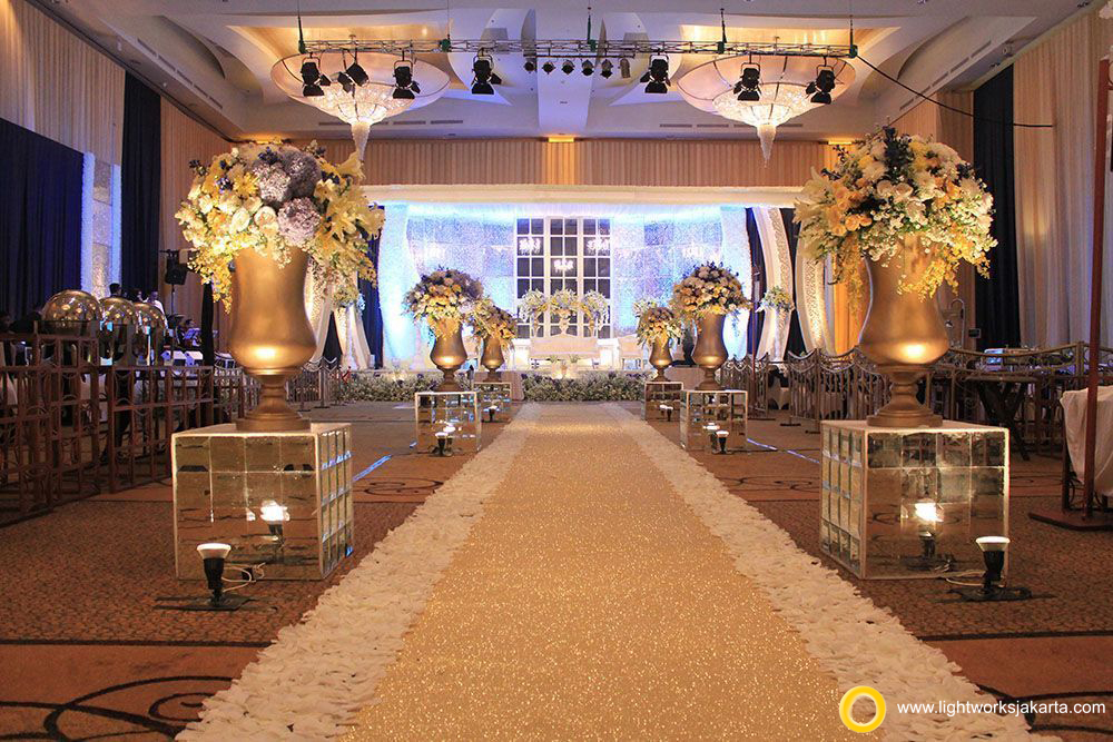 Varian and Margie's Wedding; Venue at Ritz Carlton Pacific Place; Decoration by De Sketsa Decoration; Lighting by Lightworks