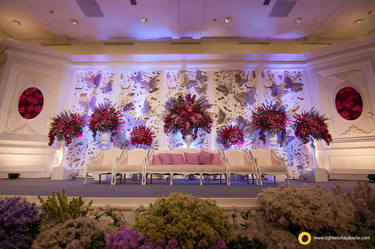 Arno and Evelyn's Wedding Reception; Venue at JW Marriot; Decoration by Lotus Design; Lighting by Lightworks