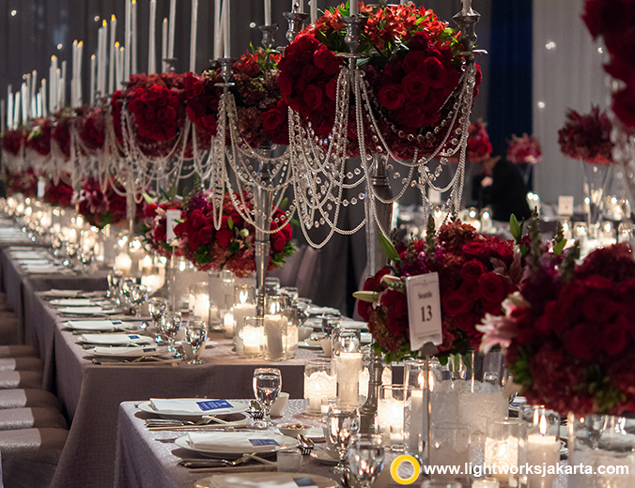 Wira and Tannie's Wedding Reception | Venue at Mulia Hotel, Jakarta | Organized by IWP Organizer | Cake by LeNovelle Cake | Entertainment by Andrew Lee Entertainment | Photography by Axioo Photography | Master of Ceremony by Daddo Parus and Ivy Batuta | Decoration by Nefi Decor | Lighting by Lightworks