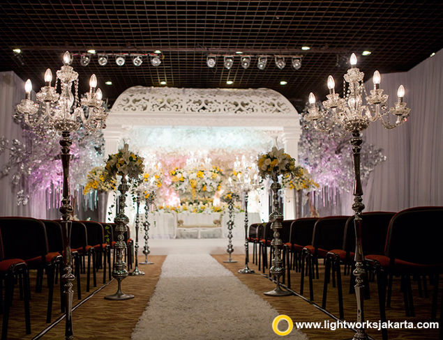 Vicky and Agus's Holy Matrimony | Venue at GBI Gilgal | Decoration by Vica Decor | Lighting by Lightworks