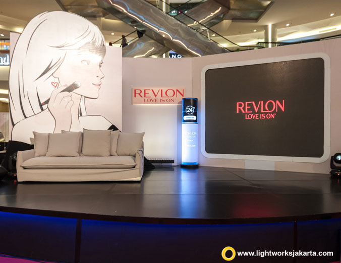 Revlon Product Launching | Venue at Atrium Kota Kasablanka | Meet and greet with photo session with Diana Rikasari | Special Perfomance by Wizzy | In collaboration with Jenahara Black Label | Beauty talkshow and demo make up with Rama Jee | Lighting by Lightworks