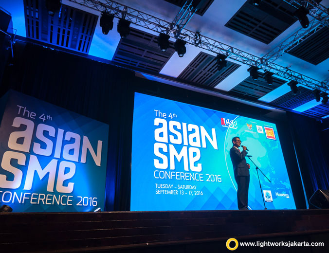 The 4th Asian SME Conference | Venue at The Kasablanka Hall | Lighting by Lightworks
