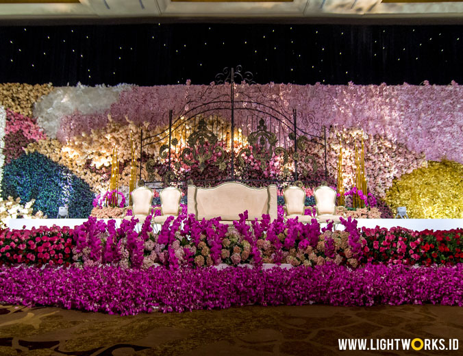 The wedding of Joseph and Sarah | Venue at Hotel Mulia | Decoration by Steve Decor | Organised by Irene IWP | Gown by Eddy Betty | Suit by Agus Lim | Photo studio by The Leonardi | Photography by Moreno Photography and Merwin Photography | Video by Axioo | Cake by Hanks Cakes | Entertainment by All Star Music Entertainment | Special Perfomance by Ruth Sahanaya | Flower arrangement for table setting by Pinkpeony.Co | Lighting by Lightworks