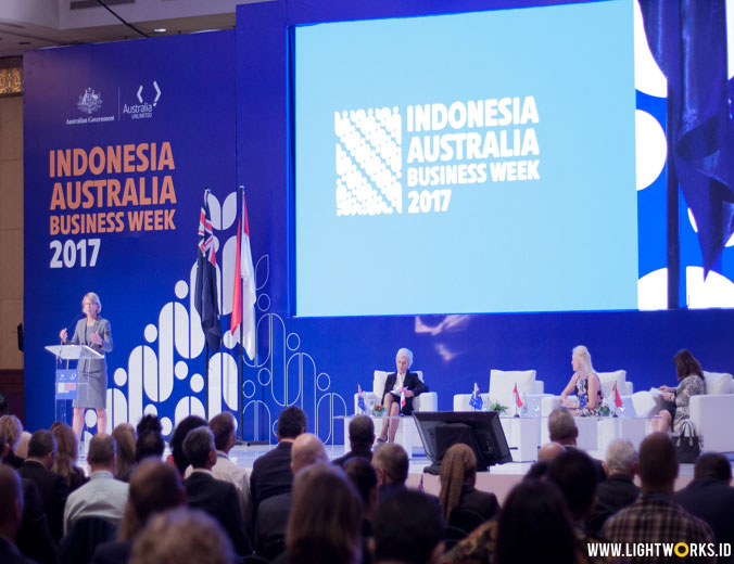 Indonesia Australia Business Week 2017 | Venue at The Ritz-Carlton Mega Kuningan | Sound system by Soundworks Jakarta | Lighting by Lightworks